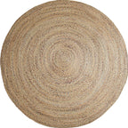 Brown simple rug jute rural rug washable non-slip pet-friendly rug for the living room