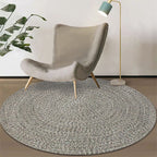 Rustic Solid Area Rug Polypropylene Rug Non-Slip Back Washable Pet-Friendly Carpet for Home