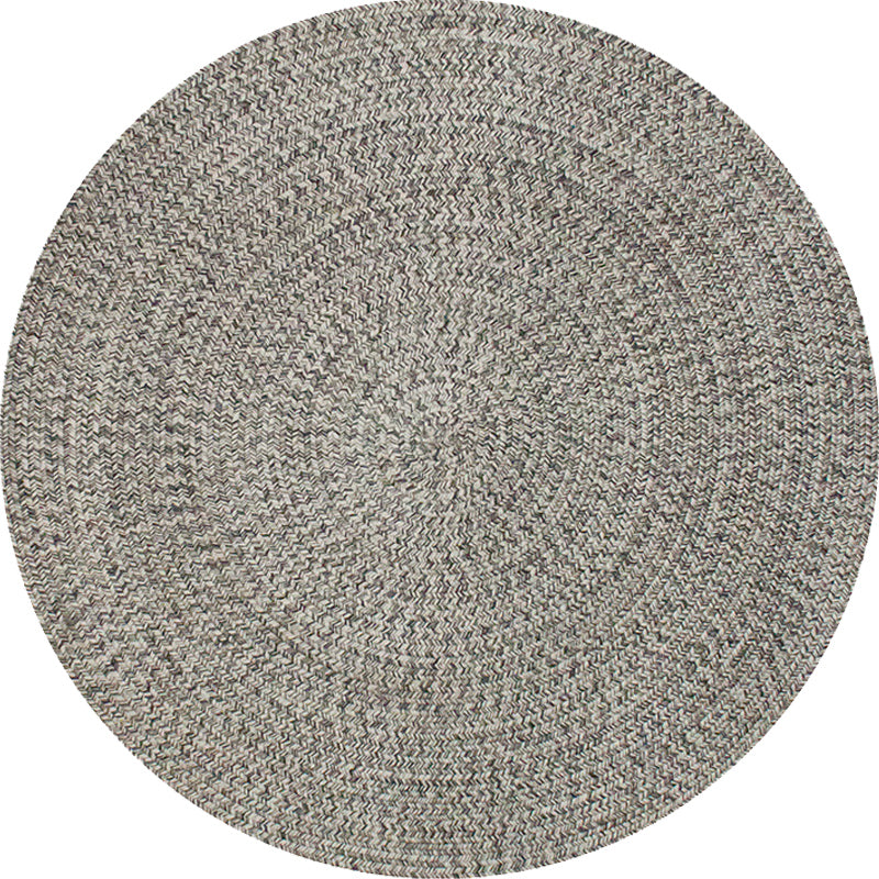 Rustic Solid Area Rug Polypropylene Rug Non-Slip Back Washable Pet-Friendly Carpet for Home