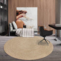 Rustic Solid Area Rug Polypropylene Rug Non-Slip Back Washable Pet-Friendly Carpet for Home