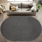 Solid Color Carpet Polypropylene Country Carpet Washable Non-Slip Pet Friendly Area Rug for Living Room