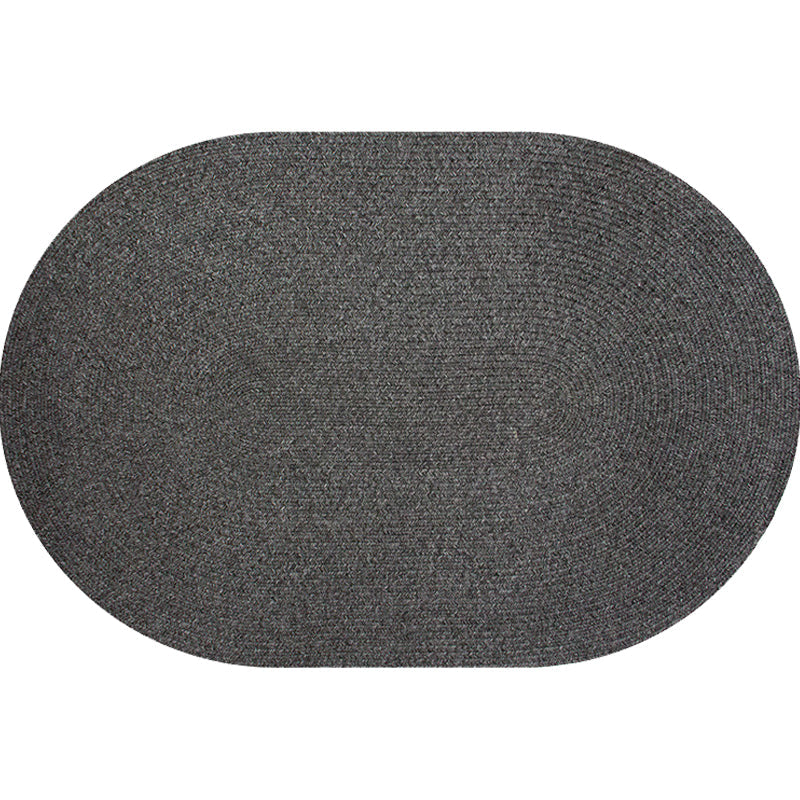 Solid Color Carpet Polypropylene Country Carpet Washable Non-Slip Pet Friendly Area Rug for Living Room