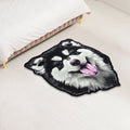 Creative Brown Contemporary Carpet Polyester Dog Pattern Rug Washable Pet Friendly Non-Slip Carpet for Kids Room