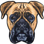 Creative Brown Contemporary Carpet Polyester Dog Pattern Rug Washable Pet Friendly Non-Slip Carpet for Kids Room
