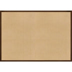 Brown Solid Rug Jute Rustic Rug Washable Non-Slip Pet-Friendly Area Rug for the Living Room