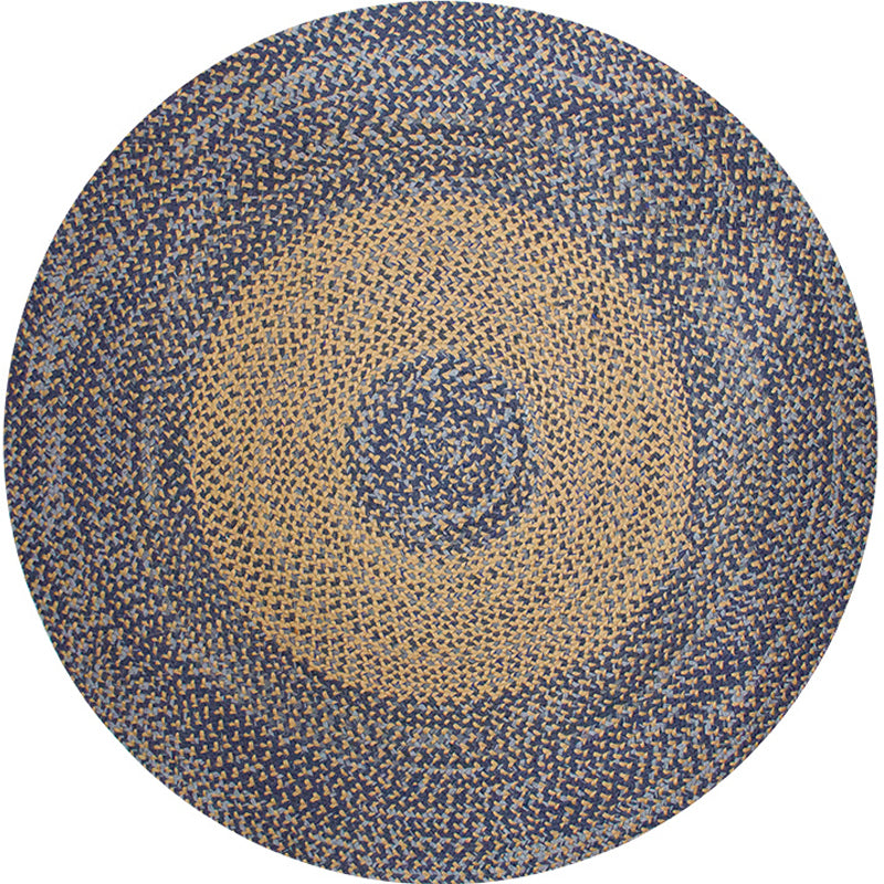 Stylish Country Rug Gray Circle Pattern Rug Pet Friendly Non-Slip Washable Rug for Decoration