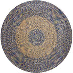 Stylish Country Rug Gray Circle Pattern Rug Pet Friendly Non-Slip Washable Rug for Decoration