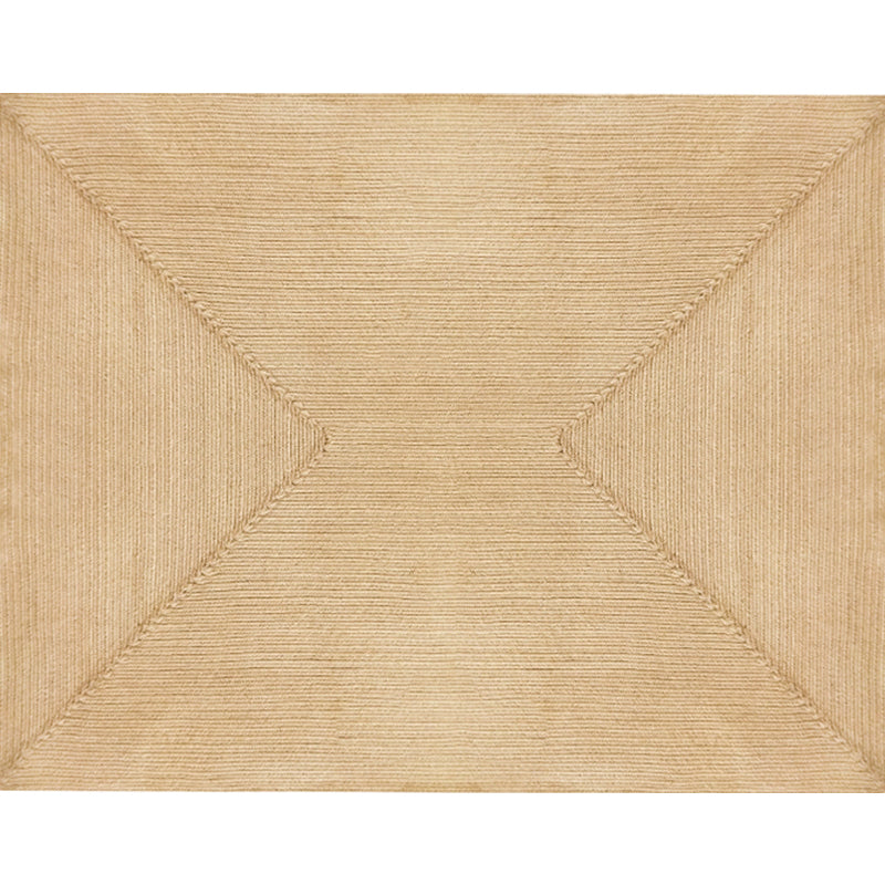 Brown simple rug jute rural rug washable non-slip pet-friendly rug for the living room