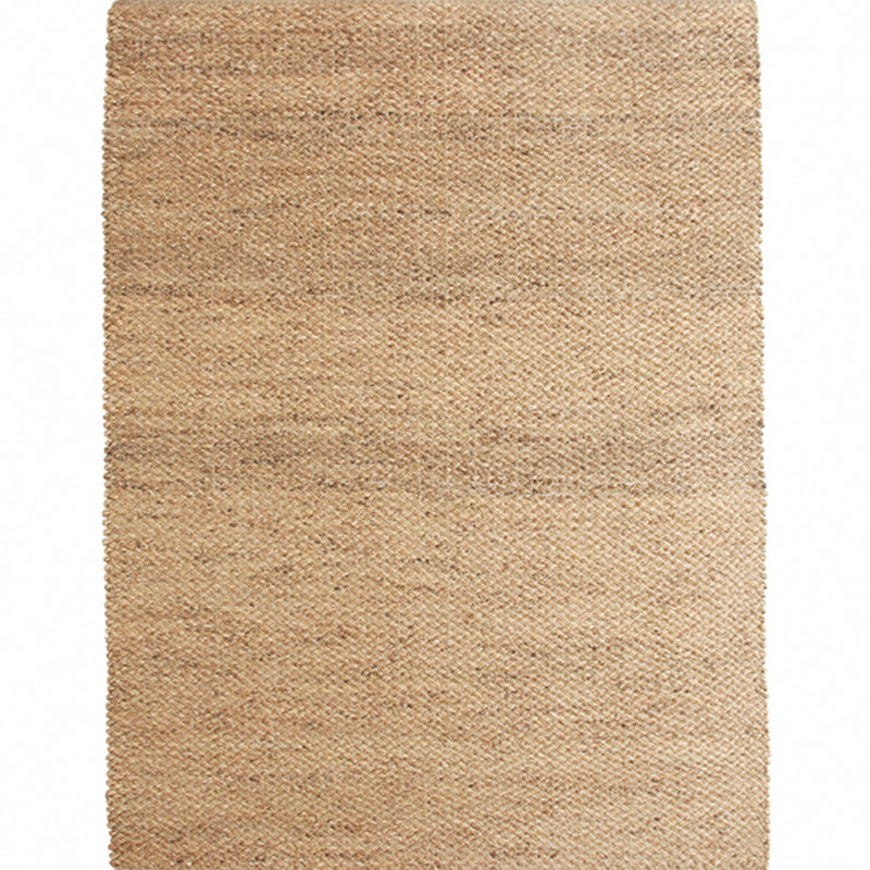 Brown simple rug jute rural rug washable non-slip pet-friendly rug for the living room