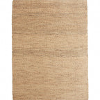 Brown simple rug jute rural rug washable non-slip pet-friendly rug for the living room