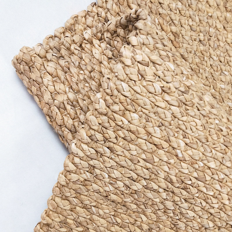 Brown simple rug jute rural rug washable non-slip pet-friendly rug for the living room