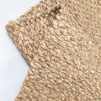 Brown simple rug jute rural rug washable non-slip pet-friendly rug for the living room