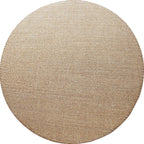Brown Carpet for Living Room Rustic Solid Color Carpet Sisal Non-Slip Back Washable Pet-Friendly Area Rug