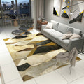 Modernist Abstract Rug Multicolor Polyester Rug Non-Slip Pet Friendly Washable Rug for Living Room