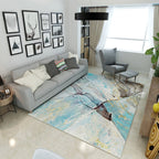 Multicolor Abstract Carpet Polyester Industrial Carpet Pet Friendly Washable Non-Slip Rug for Living Room