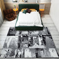 Unique Abstract Carpet Multicolor Industrial Carpet Polyester Pet Friendly Washable Non-Slip Area Rug for Living Room