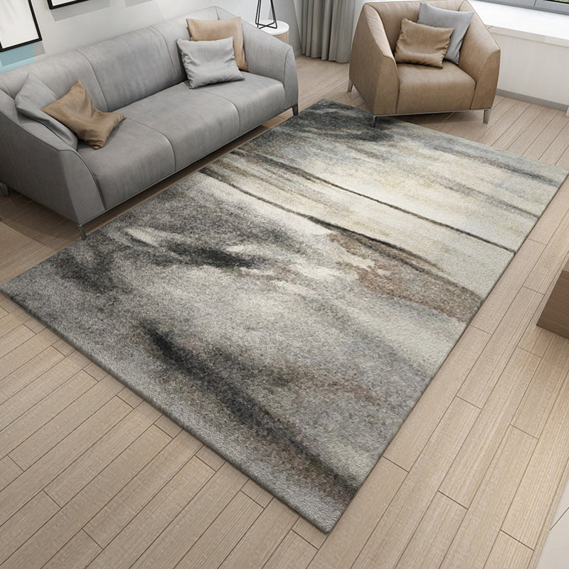 Multicolor Abstract Carpet Polyester Industrial Carpet Pet Friendly Washable Non-Slip Rug for Living Room