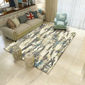 Creative Watercolor Pattern Carpet Multicolor Industrial Rug Polyester Pet Friendly Washable Non-slip Carpet for Bedroom