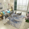 Multicolor Living Room Rug Industrial Watercolor Pattern Rug Polyester Washable Non-Slip Backing Pet-Friendly Rug
