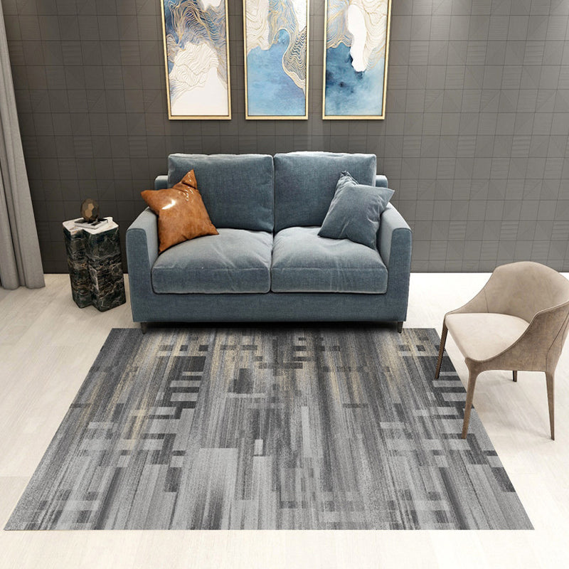 Multicolor Abstract Carpet Polyester Industrial Carpet Pet Friendly Washable Non-Slip Rug for Living Room