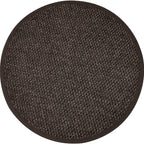 Country Solid Color Area Rug Black Jute Rug Non-Slip Pet Friendly Washable Area Rug for Study