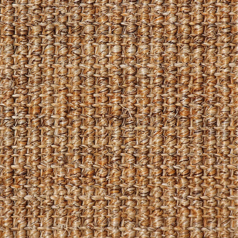 Brown Solid Color Rug Sisal Country Rug Pet Friendly Washable Non-Slip Rug for Bedroom