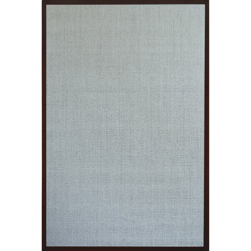 Gray Living Room Rug Rustic Solid Rug Sisal Washable Non-Slip Backing Pet-Friendly Rug