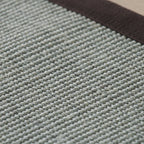 Gray Living Room Rug Rustic Solid Rug Sisal Washable Non-Slip Backing Pet-Friendly Rug