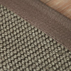 Country Plain Carpet Brown Jute Carpet Non-slip Pet Friendly Washable Carpet for Study