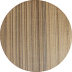 Outskirts Striped Pattern Carpet Brown Jute Carpet Non-Slip Pet Friendly Washable Area Rug for Study