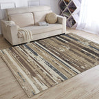 Multicolor Abstract Carpet Polyester Industrial Carpet Pet Friendly Washable Non-Slip Rug for Living Room