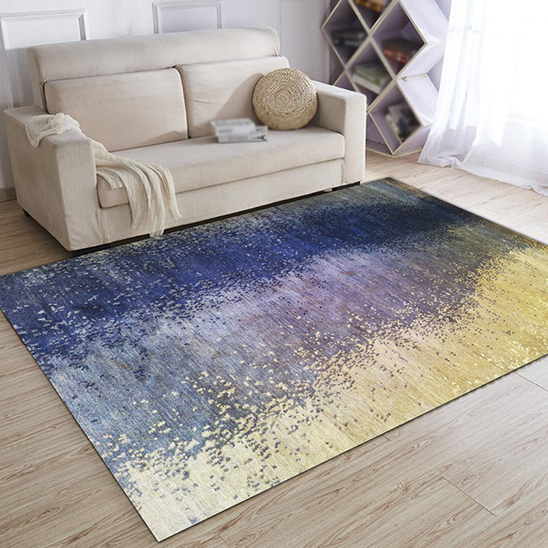 Multicolor Abstract Carpet Polyester Industrial Carpet Pet Friendly Washable Non-Slip Rug for Living Room
