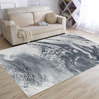 Multicolor Living Room Rug Industrial Abstract Rug Polyester Washable Non-Slip Back Pet-Friendly Rug