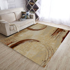 Multicolor Living Room Rug Industrial Abstract Rug Polyester Washable Non-Slip Back Pet-Friendly Rug