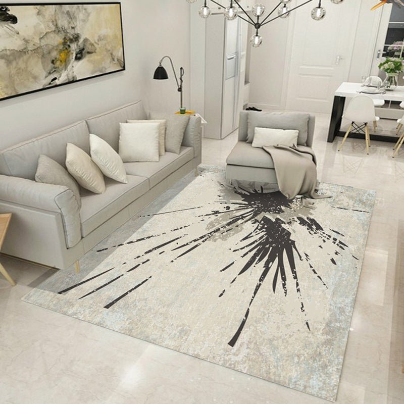 Stylish Abstract Geometric Patterns Carpet Multicolor Industrial Carpet Polyester Pet Friendly Washable Non-Slip Rug for Bedroom