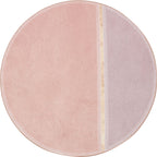 Creative Color Block Carpet Pink Minimalist Carpet Chenille Pet Friendly Washable Anti-slip Area Rug for Study