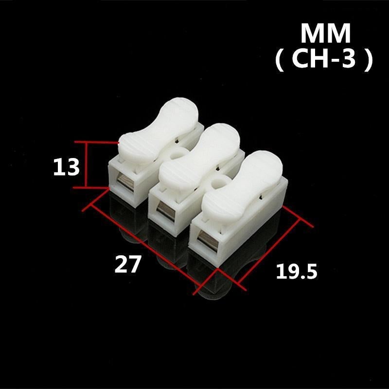 Self-locking push terminal connector