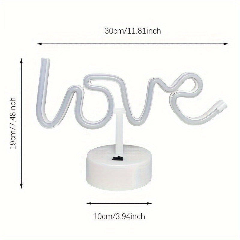NeonLove Lamp – Illuminated Neon Table Lamp for Parties