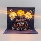 Blow-Out LED Musical 3D Birthday Card