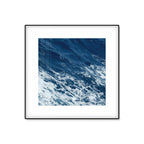 Seascape Ocean Water Wall Art Tropics Textured Canvas in Blue for Home Interior