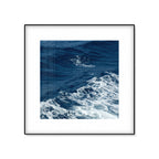 Seascape Ocean Water Wall Art Tropics Textured Canvas in Blue for Home Interior