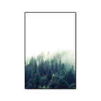 Tropics Natural Landscape Wall Art Living Room Canvas Print in Dark Color, Multiple Sizes