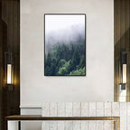 Tropics Natural Landscape Wall Art Living Room Canvas Print in Dark Color, Multiple Sizes