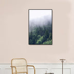 Tropics Natural Landscape Wall Art Living Room Canvas Print in Dark Color, Multiple Sizes