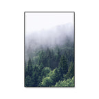 Tropics Natural Landscape Wall Art Living Room Canvas Print in Dark Color, Multiple Sizes