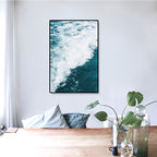 Tropics Natural Landscape Wall Art Living Room Canvas Print in Dark Color, Multiple Sizes