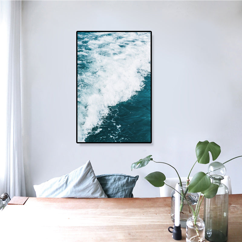 Tropics Natural Landscape Wall Art Living Room Canvas Print in Dark Color, Multiple Sizes