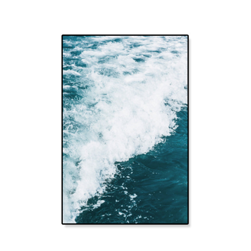 Tropics Natural Landscape Wall Art Living Room Canvas Print in Dark Color, Multiple Sizes