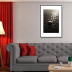 Textured Ocean Surface Wall Art Tropical Canvas Print for Home Decor, Multiple Sizes