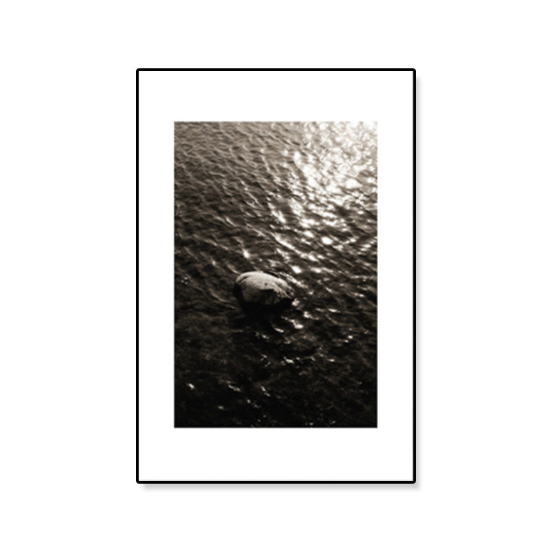Textured Ocean Surface Wall Art Tropical Canvas Print for Home Decor, Multiple Sizes